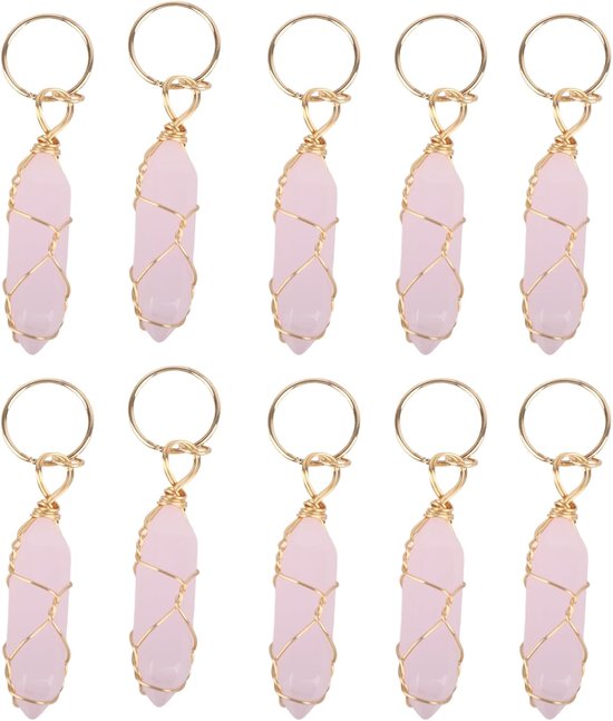 10 Stuks Vlechtaccessoires, Dreadlock Haarsieraden Kronkelende Adereindhulzen Haarhangers, Modieuze Trendy Haarringen voor Vrouwen Jonge Meisjes, met Legeringsmateriaal, Ideaal voor Feestjes — afbeelding 2