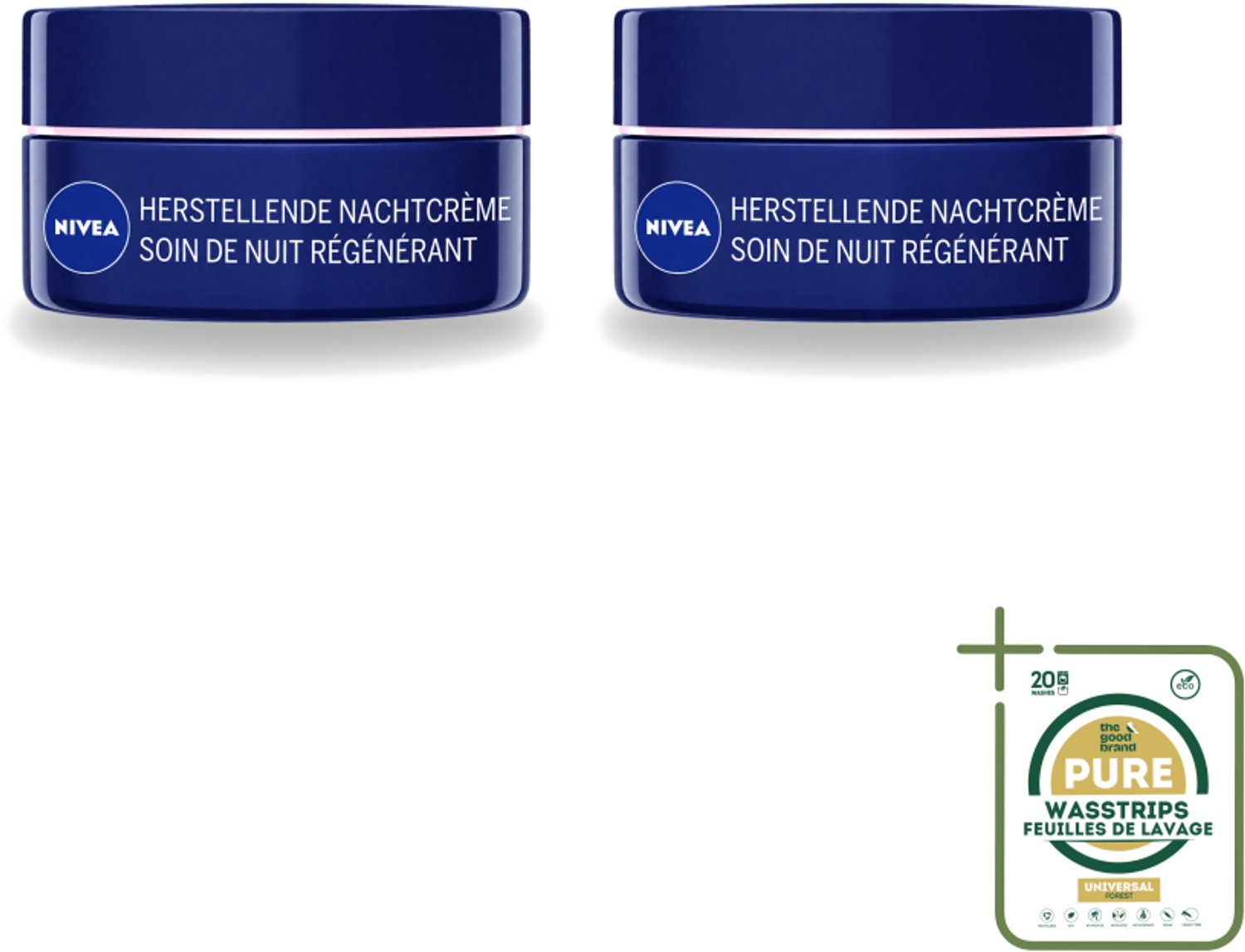 2 x NIVEA - Nachtcrème - Essentials +24U Voedend - Voor gevoelige & droge huid - Met Sheaboter & Amandelolie - 50 ml - Wasstrips - Nachtcrème - Voedende Crème - Gevoelige Huid - Droge Huid - Sheaboter