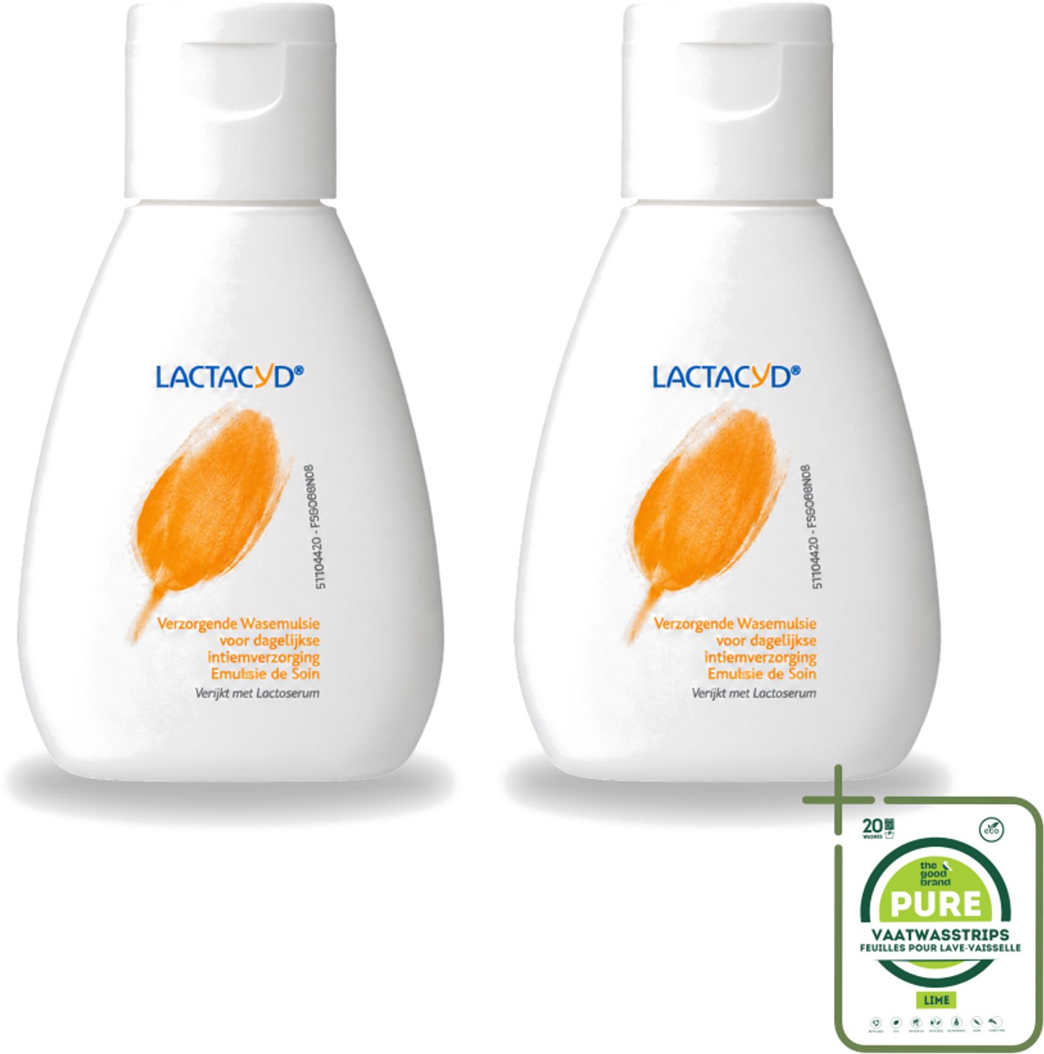 2 x Lactacyd – Verzorgend – Mild en pH-vriendelijk – 50 ml - Grootverpakking - Vaatwasstrips - Intieme Verzorging - Wasemulsie - Natuurlijke Balans - PH-vriendelijk - Droogheid