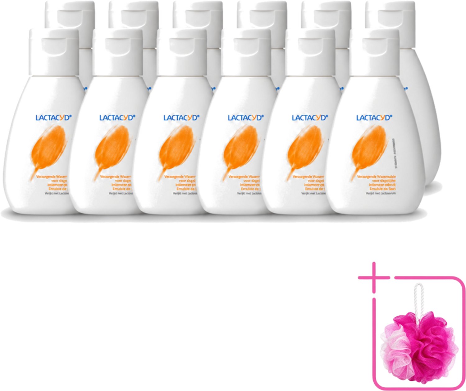 12 x Lactacyd – Verzorgend – Mild en pH-vriendelijk – 50 ml - Bulkverpakking - Intieme verzorging - Douchemop - Wasemulsie