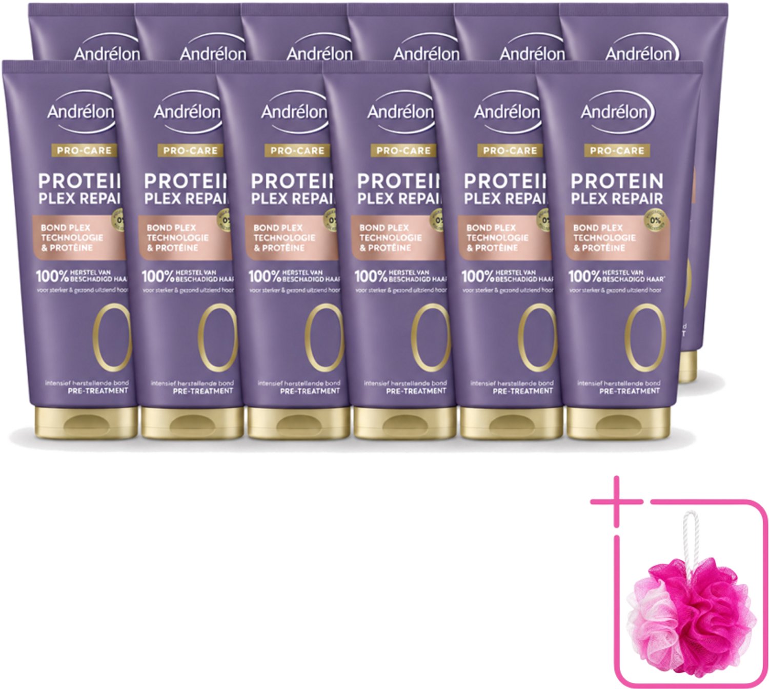 12 x Andrélon – Pre-Treatment – Pro Care Protein Plex Repair – 170 ml - Bulkverpakking - Haarbescherming - Haarherstel