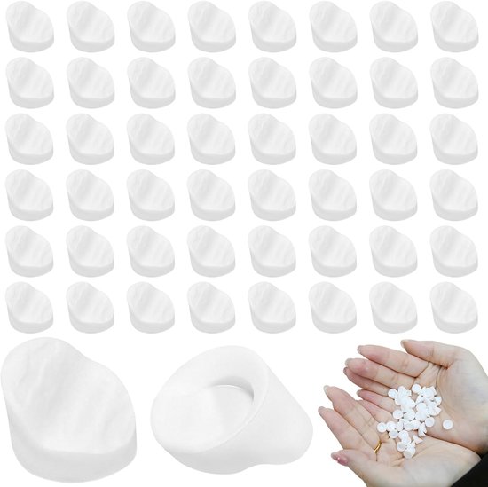 50 stuks toegangsdeurpluggen, 5/16 inch schroefgatpluggen voor ODL/Western Reflection deurkozijnen, 1/4 inch witte siliconen, eenvoudig te bevestigen doppen voor een nette afwerking Wit — afbeelding 2