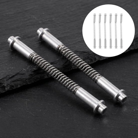 6 Stuks Rvs Storm Deur Scharnierpen Set met Verstelbare Spacers Stevige Deurpen Bussen Veer Kit voor Universele Reparatie Onderhoud van Stormdeuren — afbeelding 4
