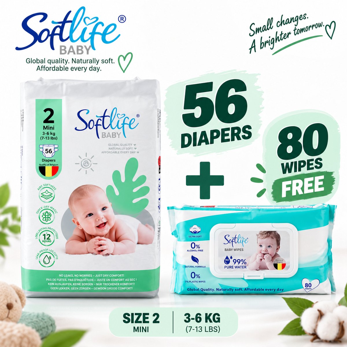 Softlife luiers maat 2 | 112 stuks