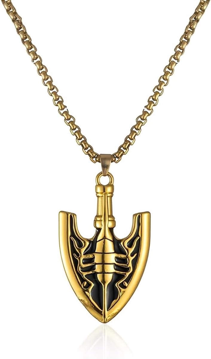 Halsketting met Insect Arrow Pendant, Cosplay Accessoires en Couple Jewelry voor Fans van Anime en Manga