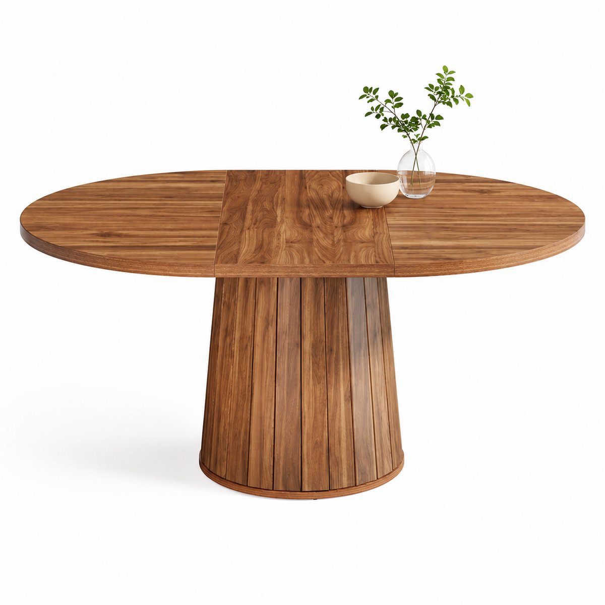 DMG Supply Ovale Vergadertafel - Voor 4 tot 6 Personen - 140 x 100 x 75 cm - Bruin