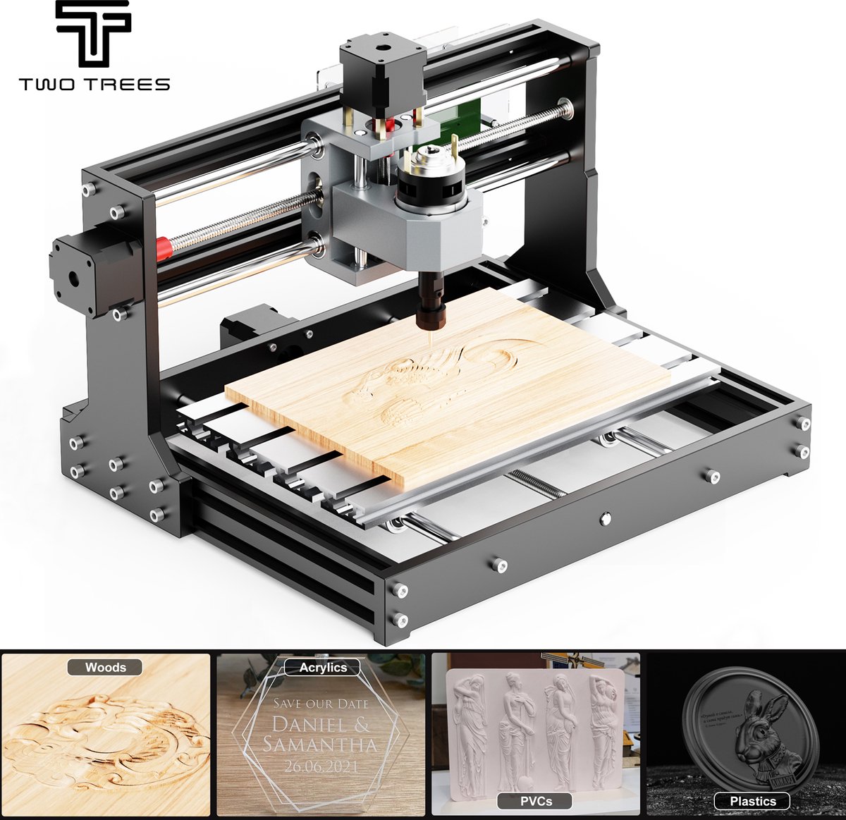 Graveermachine CNC TTC3018 - 775 Spindelmotor - Hout MDF Metaal Acryl - CNC Router - CNC Freesmachine