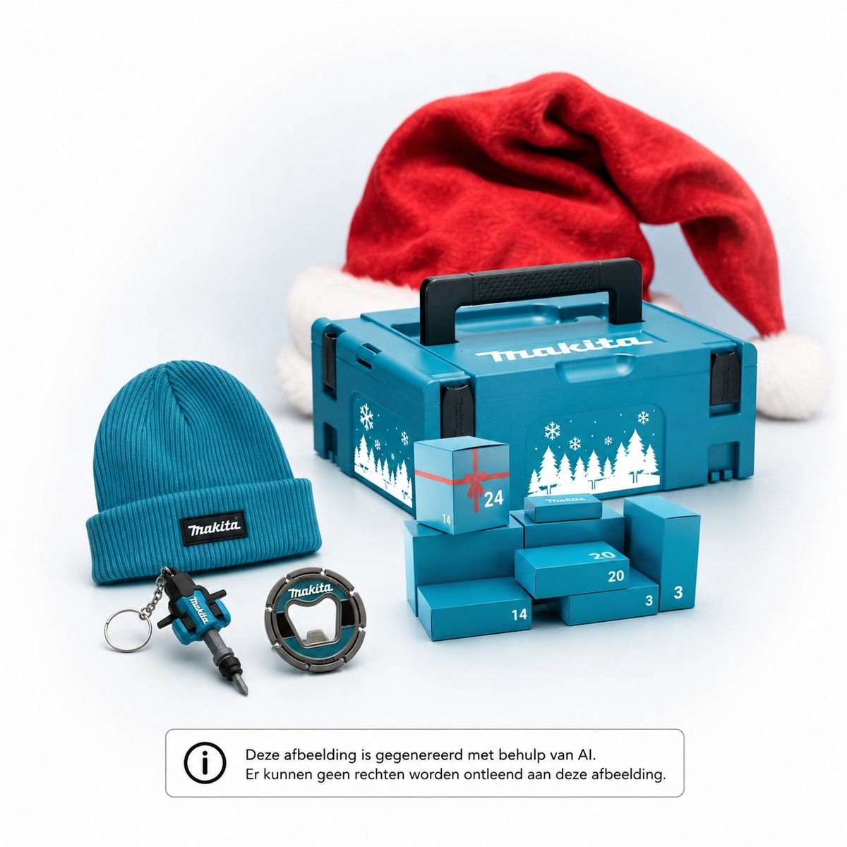 MAKITA Adventskalender in MBox 2- met exclusieve artikelen - 24 verrassingen- Limited Edition - accuboor kerstkado voor Makita fans P-84894 thumbnail 3
