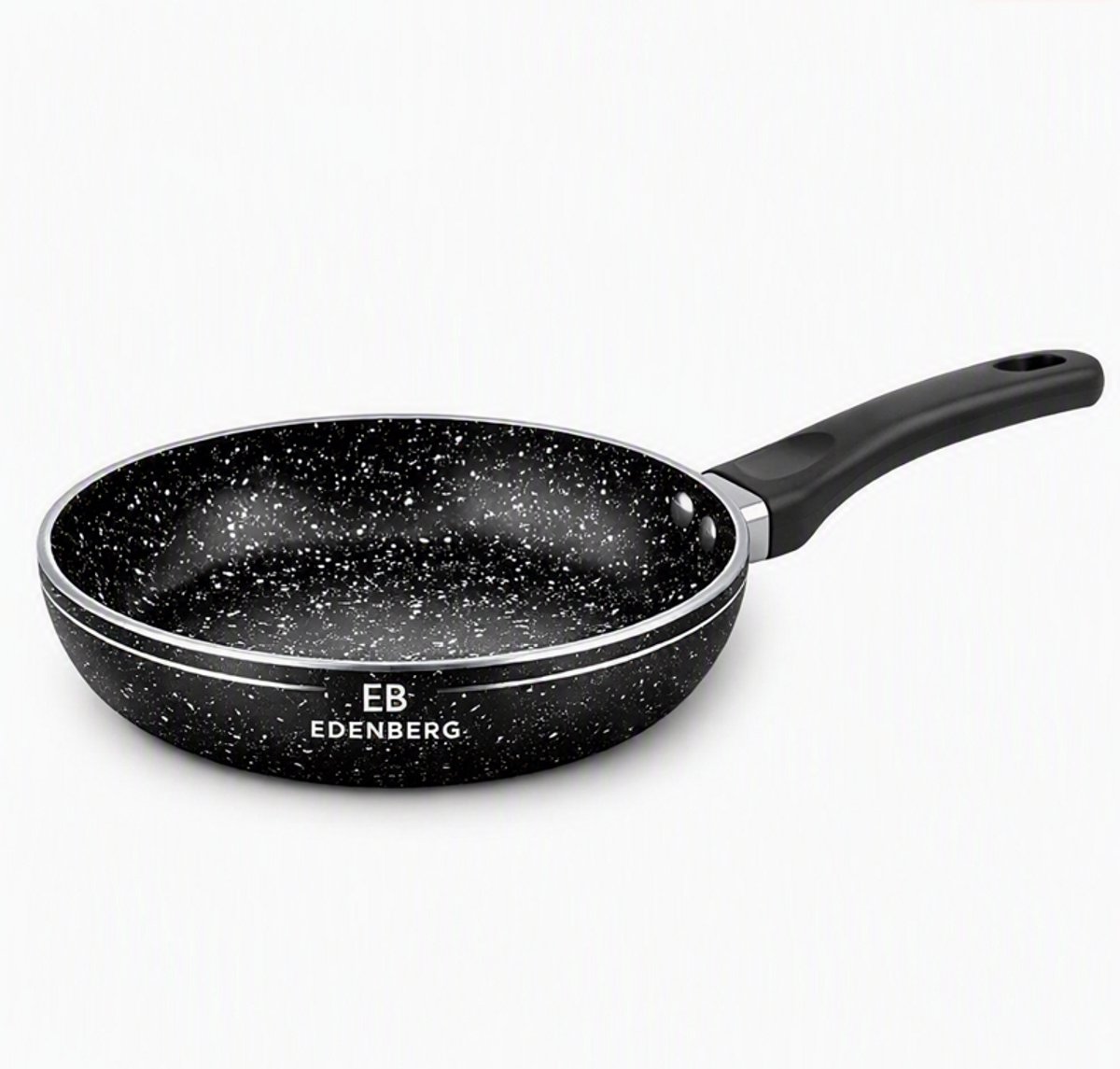 Edenberg – Koekenpan 24 cm – EB‑756 – Marmeren Antiaanbaklaag – Inductiegeschikt