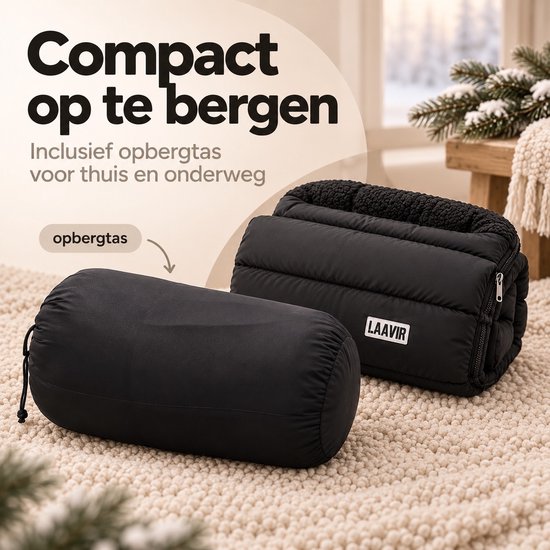 Laavir® Voetenzak Buggy Kinderwagen - Universele Voetenzak Baby - Warm en Winddicht - Zacht en Comfortabel - Geschikt voor 3 en 5 puntsgordel - Zwart van Laavir — afbeelding 4