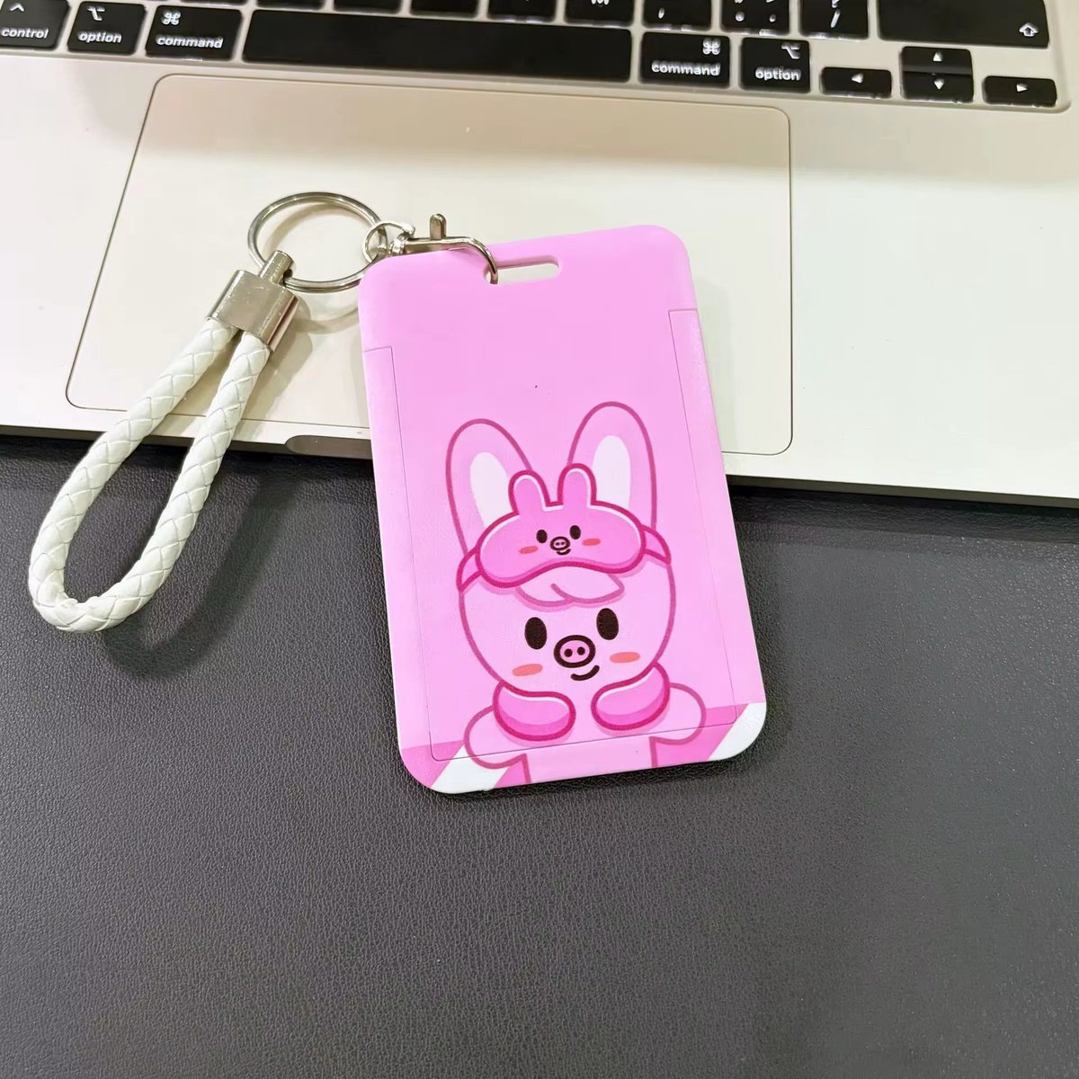 KPOP Stray Kids SKZ Bus Card Holder Pink Bunny and Pig [Sleutelhanger]