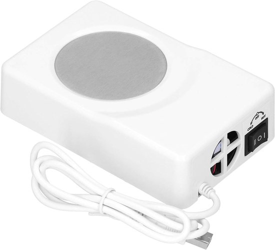 USB Koel- en Verwarmings Onderzetter 2-in-1 Draagbaar voor Bureau en Auto Koffie Thee Melk Water - wit — afbeelding 4