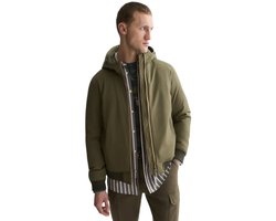 Hooded softshell padded jacket
