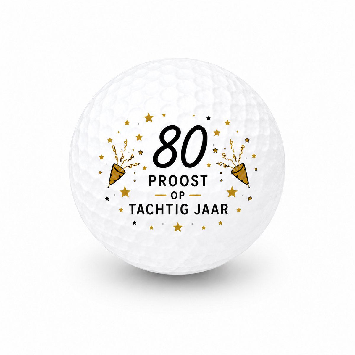 Wilson Golfballen 80 Jaar - Verjaardag Golf Cadeau - 2 stuks - Golfbal met Opdruk