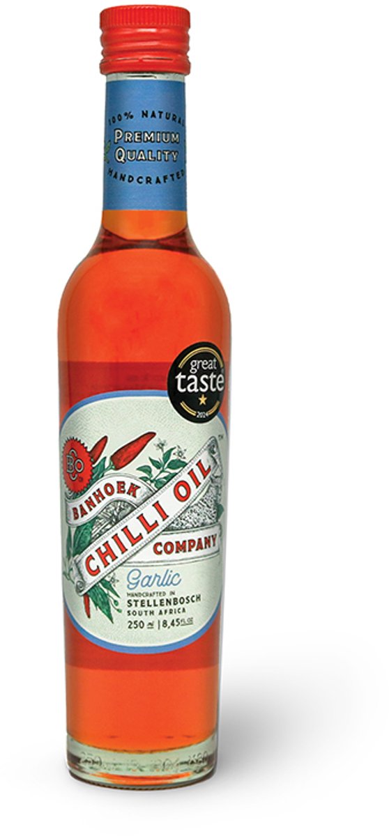 Banhoek Chilli Oil Garlic - Chili olie knoflook - 250 ml