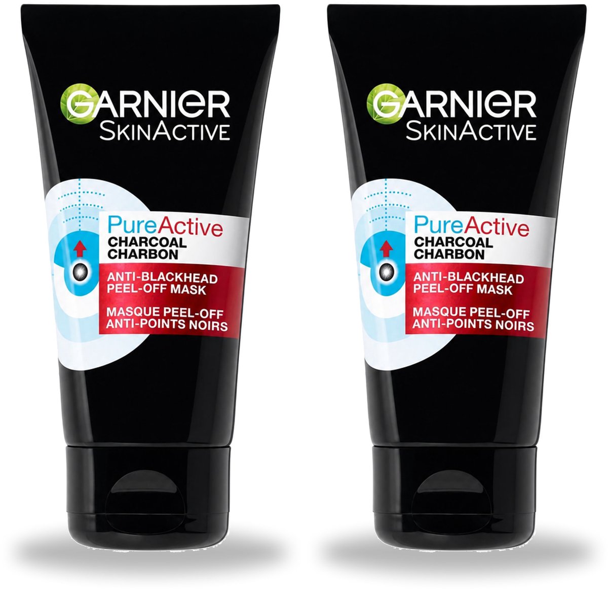 2 x Garnier - Pure Active - Peel-Off Masker - Charcoal - 50 ml - Bulkverpakking - 2 stuks