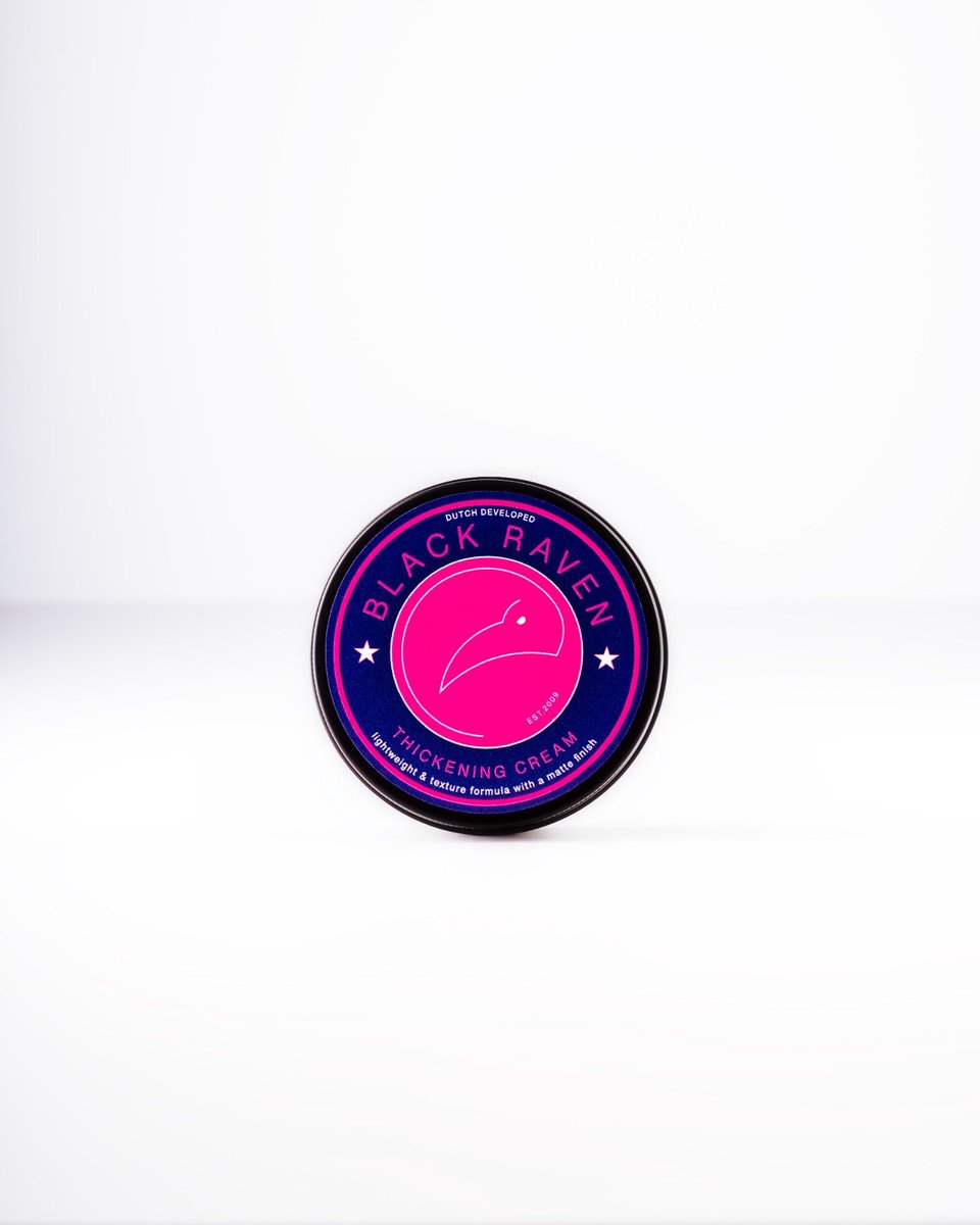 Black Raven Thickening Cream - Haarstyling Cream - Meer Volume & Textuur - Voor Fijn en Dun Haar 100ml