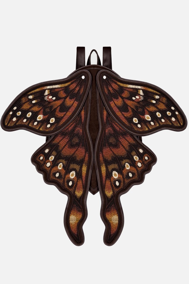 Restyle - Cinnamora Moth Rugzak/Backpack - Bruin