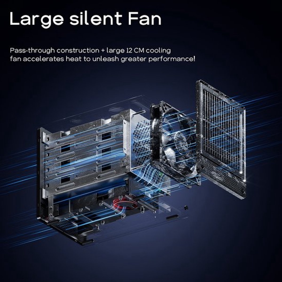 Mini Pc Barebone Ryzen 7 5825U - 4.5 GHz Processor - DDR4-3200 Geheugen - Radeon Graphics - Dubbele 2.5Gbps LAN - Bluetooth 5.2