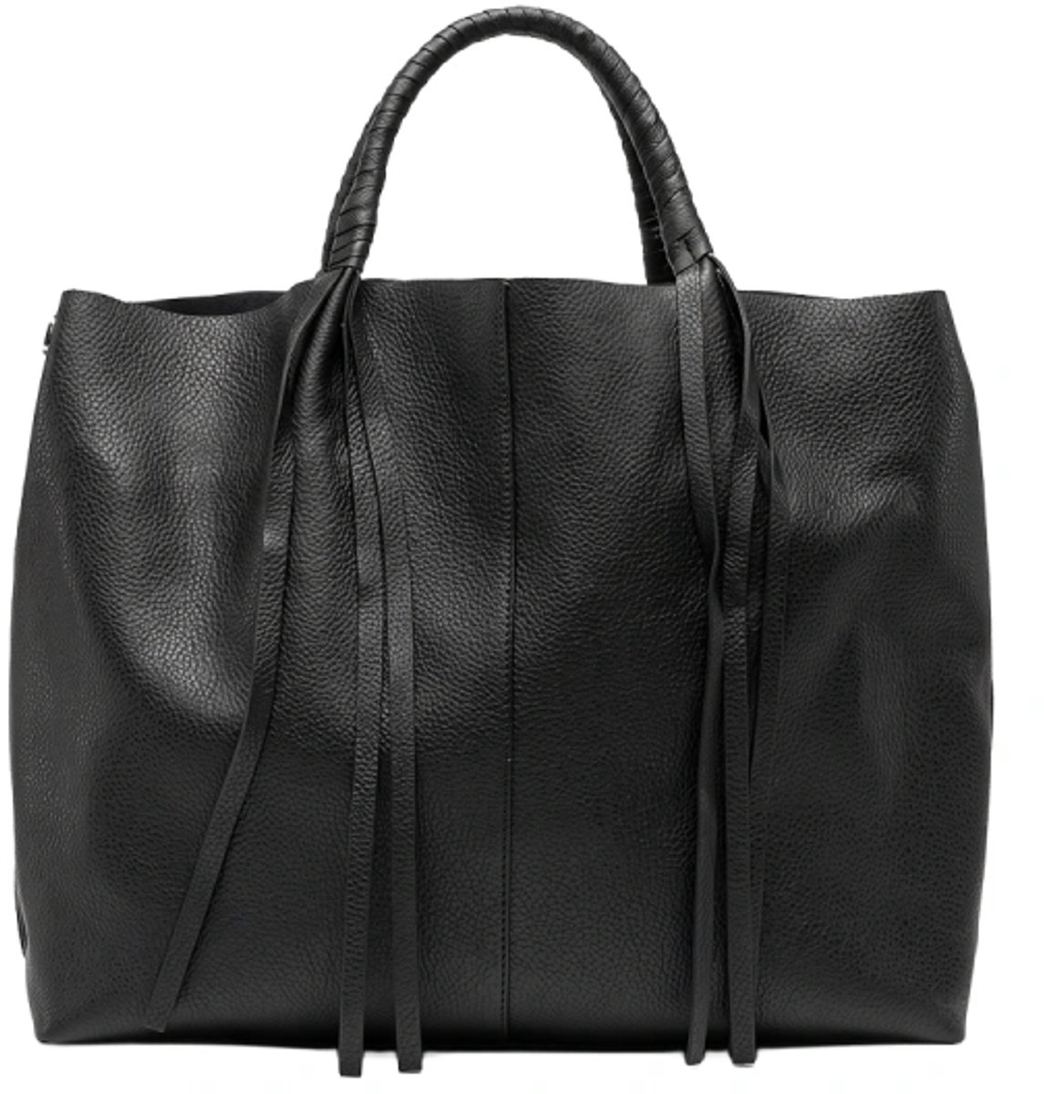 Stuff Maker Leder Shopper in Zwart