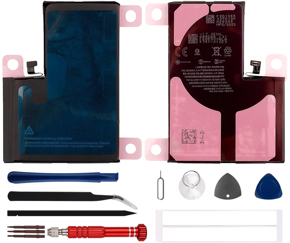 Elzusha - Vervangende batterij A2653 voor i-Phone 13 Pro Max - 4352mAh