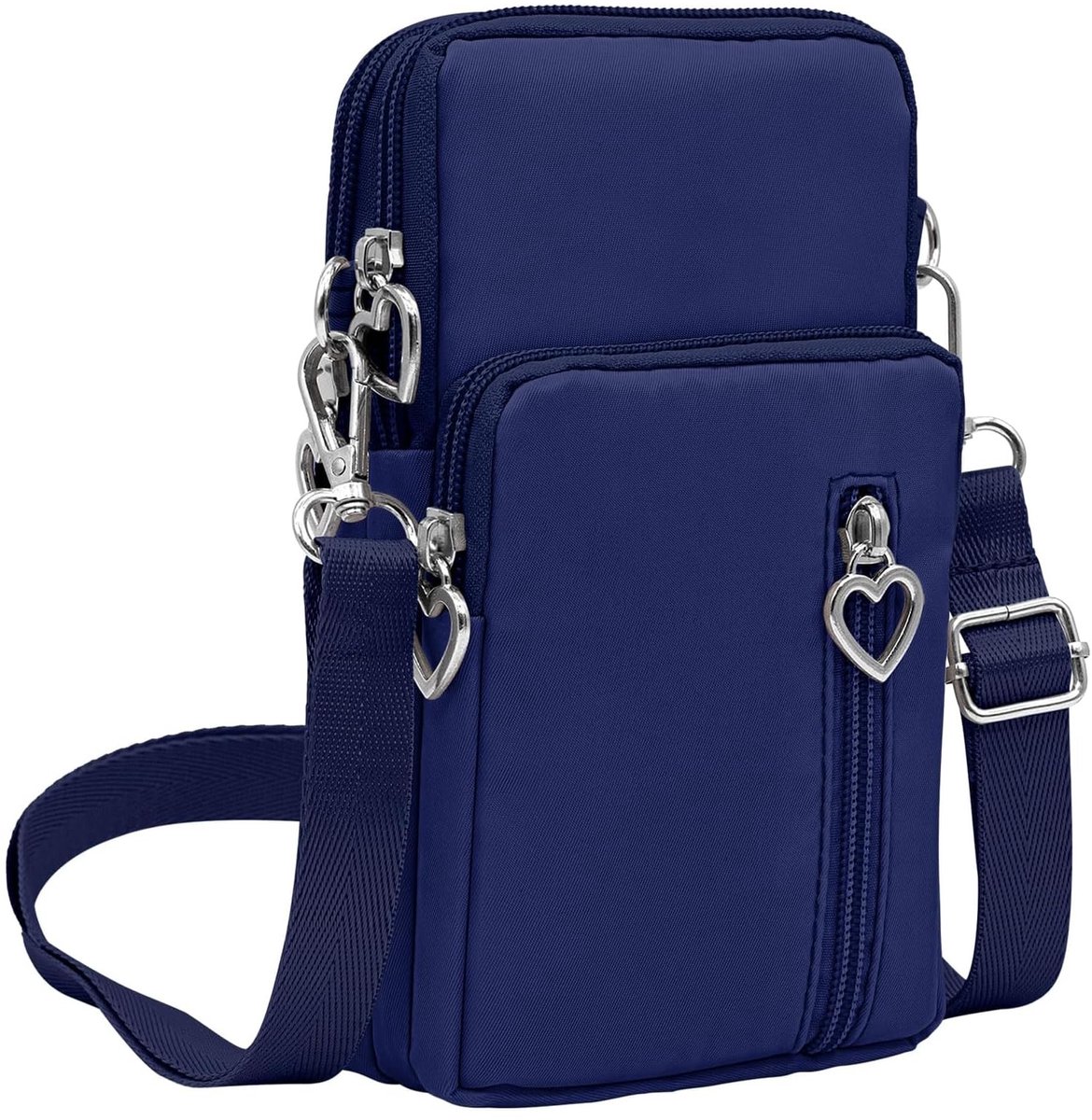 Elzusha - Schoudertas voor Mobiele Telefoon - Blauwe Nylon - Klein