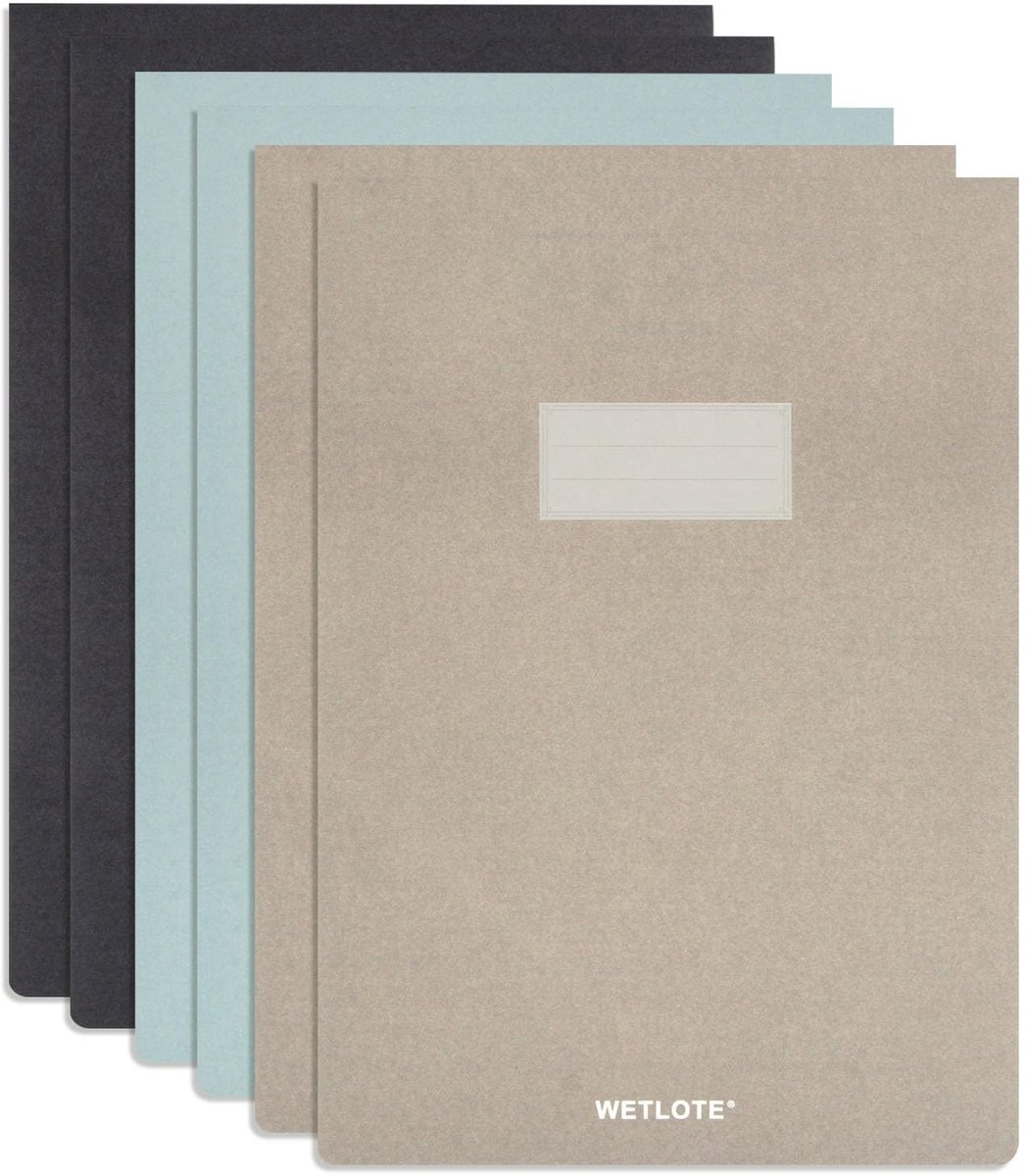 Elzusha - A4 Schrijfblok Set - 6 Lined Pads - 50 Vellen Per Pad