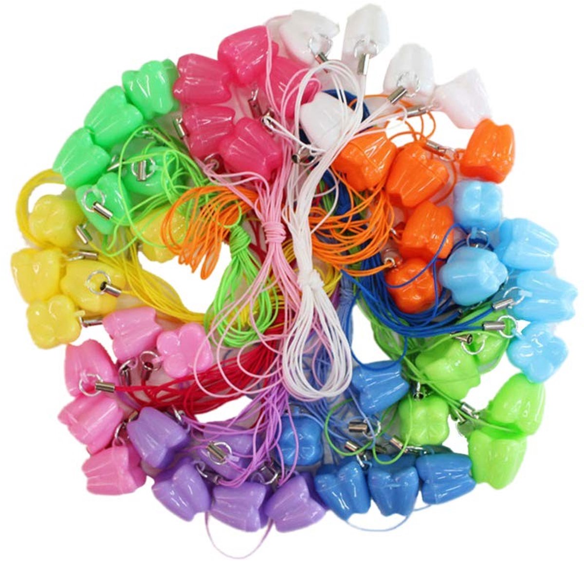 Elzusha - Baby tand bewaardoos - 20 stuks - Random kleur