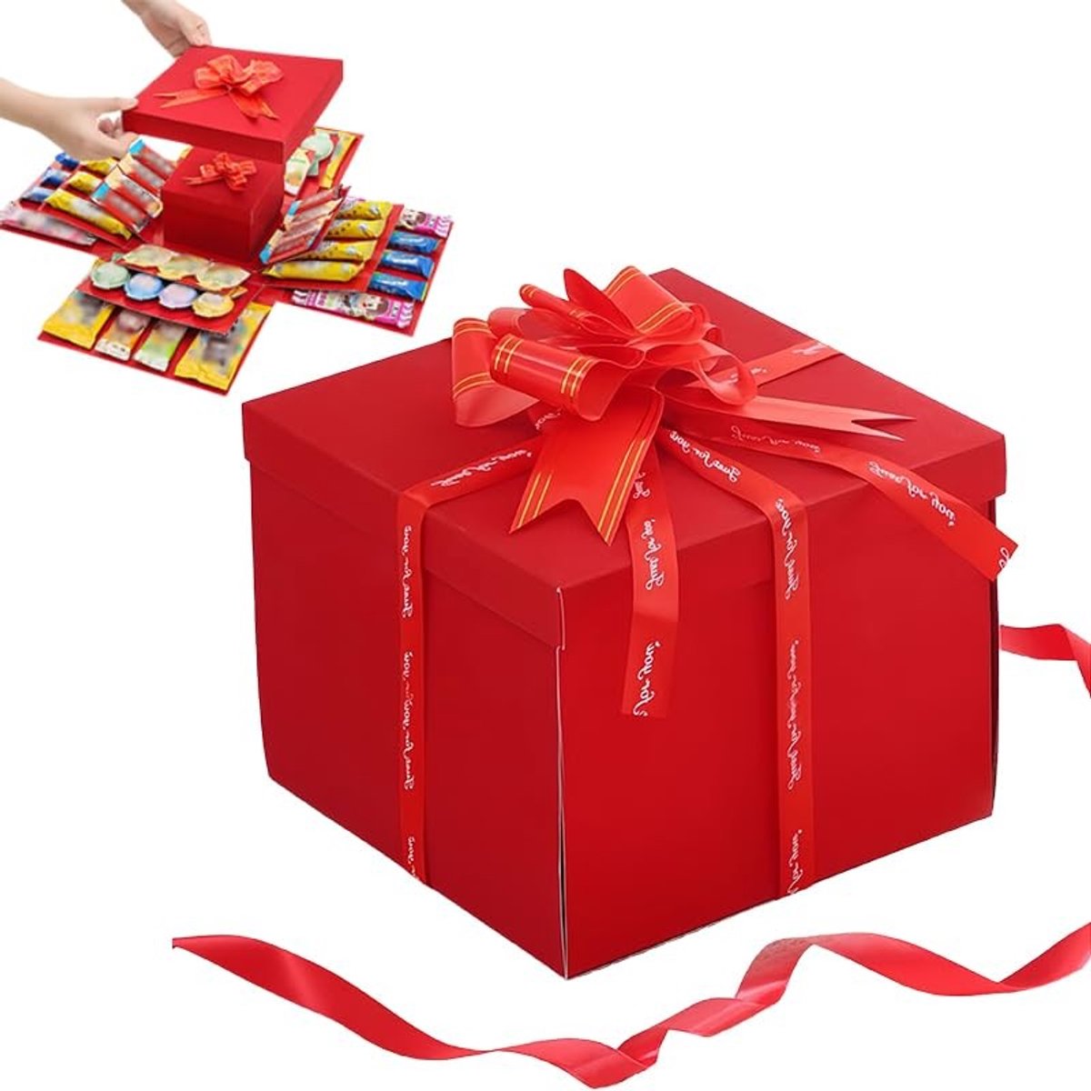 Elzusha - Verrassingsdoos - Creatieve Explosie - Rood