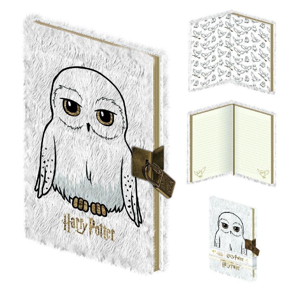 Elzusha - A5 Lockable Notitieboek met Hedwig Design