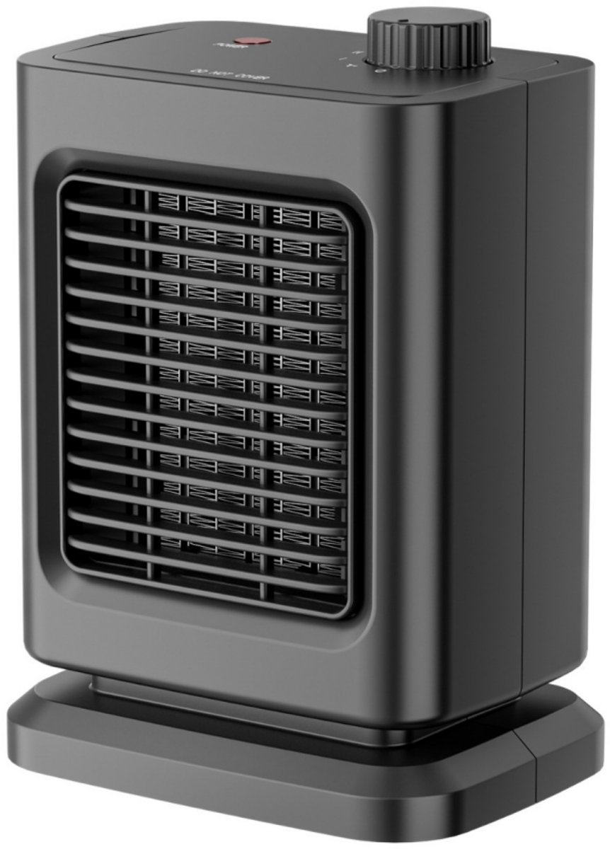 Keramische Ventilatorkachel 1200W - PTC Verwarming - 3 Warmtestanden - Thermostaat - Omvalbeveiliging