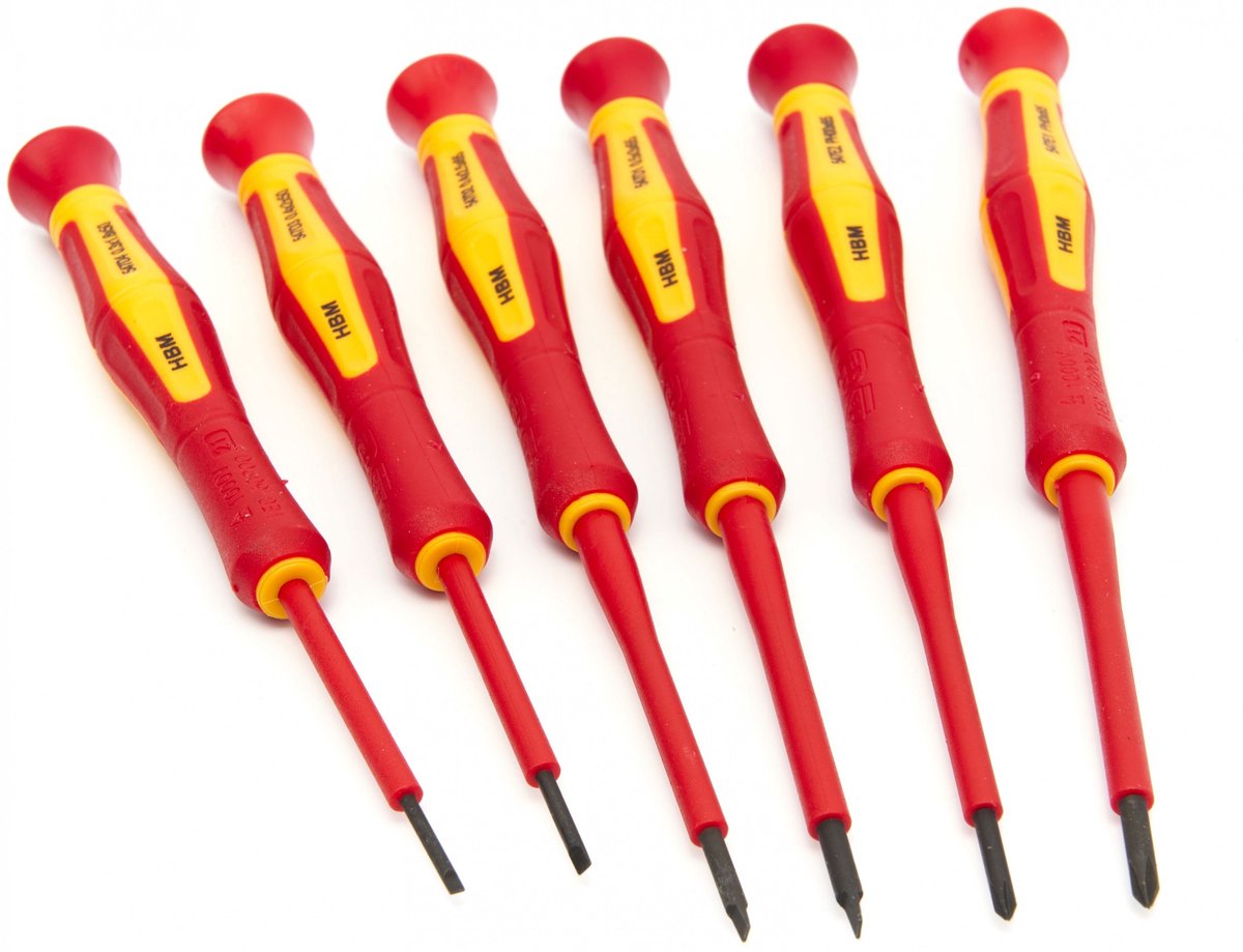HBM Professionele 6 Delige VDE Precisie Schroevendraaierset