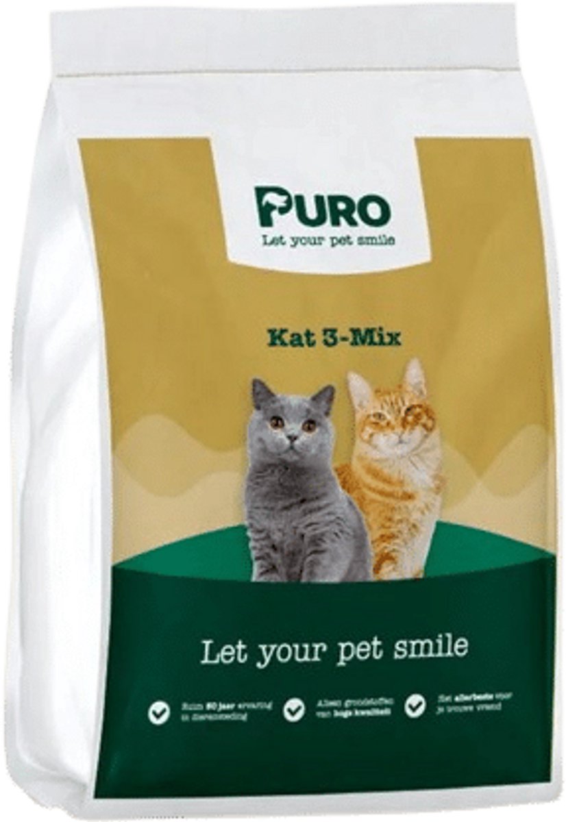 Puro Select - Kat 3-Mix - Kattenvoer - 10 kg
