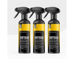 Detailrs Dissolve Pre-Wash 3-pack - Pre Wash Auto - Prewash Auto - Pre Wash - Auto Wassen - Voor Auto & Motor - 1,5L
