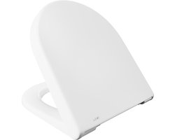 Luvett D230 - WC-bril D-vorm - Extra Brede Boorgatafstand - Geschikt voor Duravit Starck 3 - Wit - Dubbele Softclose