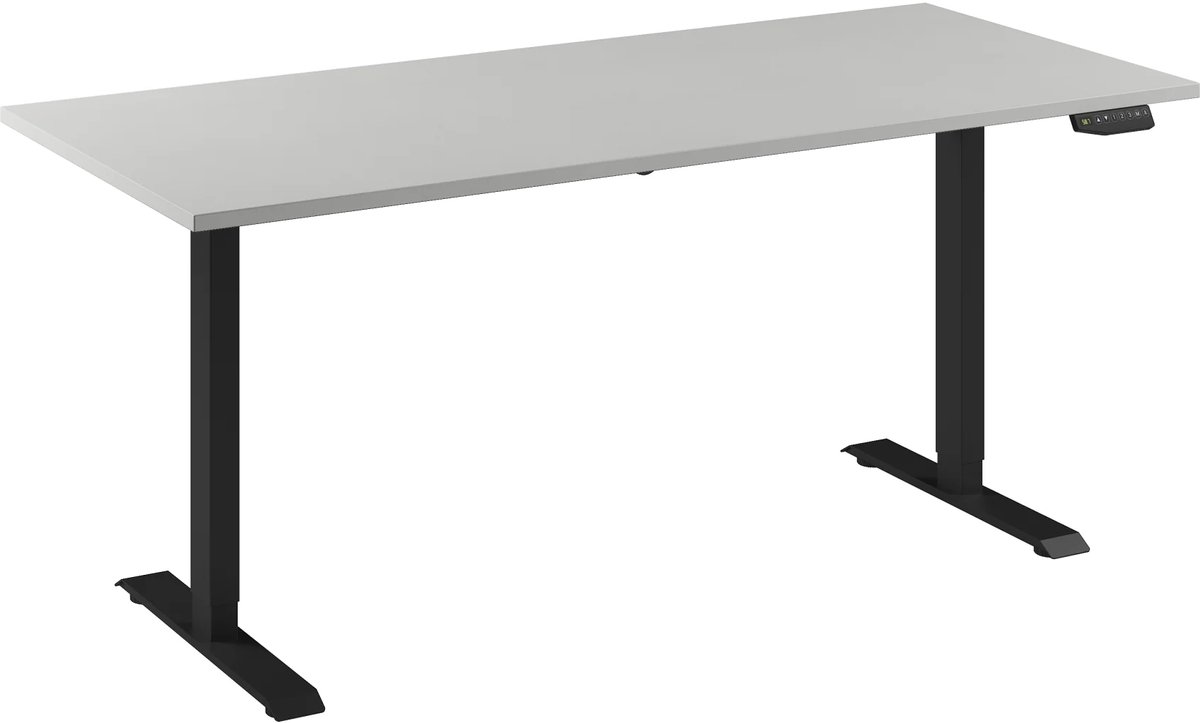 Bureau Adjust 1 Plus QA 180x80 Zwart/Wit