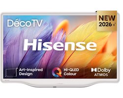 Hisense 32S5Q SmartTV - 32 inch - DécoTV - Hi-QLED Colour - Art-Inspired Design - Gallery Mode - Art Gallery - Dolby Atmos - FHD Resolution - High Contrast - Versitile Fit - Fluid Central Stand