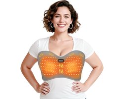 Elektrisch Borstmassageapparaat met Warmtefunctie, 3 Temperatuurstanden, Instelbare Massage- en Timermodi, Draagbaar & Eenvoudig in Gebruik, Voor Comfortabele Dagelijkse Verzorging en Ontspanning