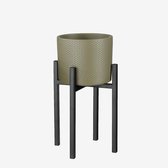 Mica Decorations Ascot Plant Stand XL - L34 x W34 x H49.5 cm - Métal - Zwart