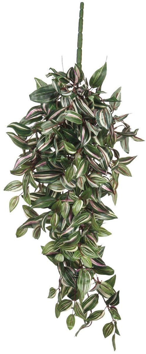 Mica Decorations Tradescantia Kunst Hangplant - L15 x B30 x H80 cm - Groen