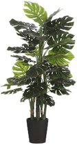 Mica Decorations Monstera Kunstplant - H140 x Ø80 cm - Groen