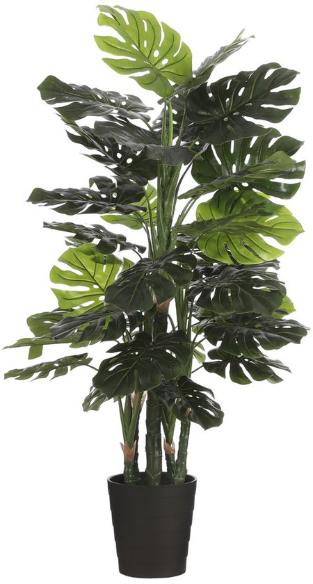 Mica Decorations Monstera Kunstplant - H140 x Ø80 cm - Groen