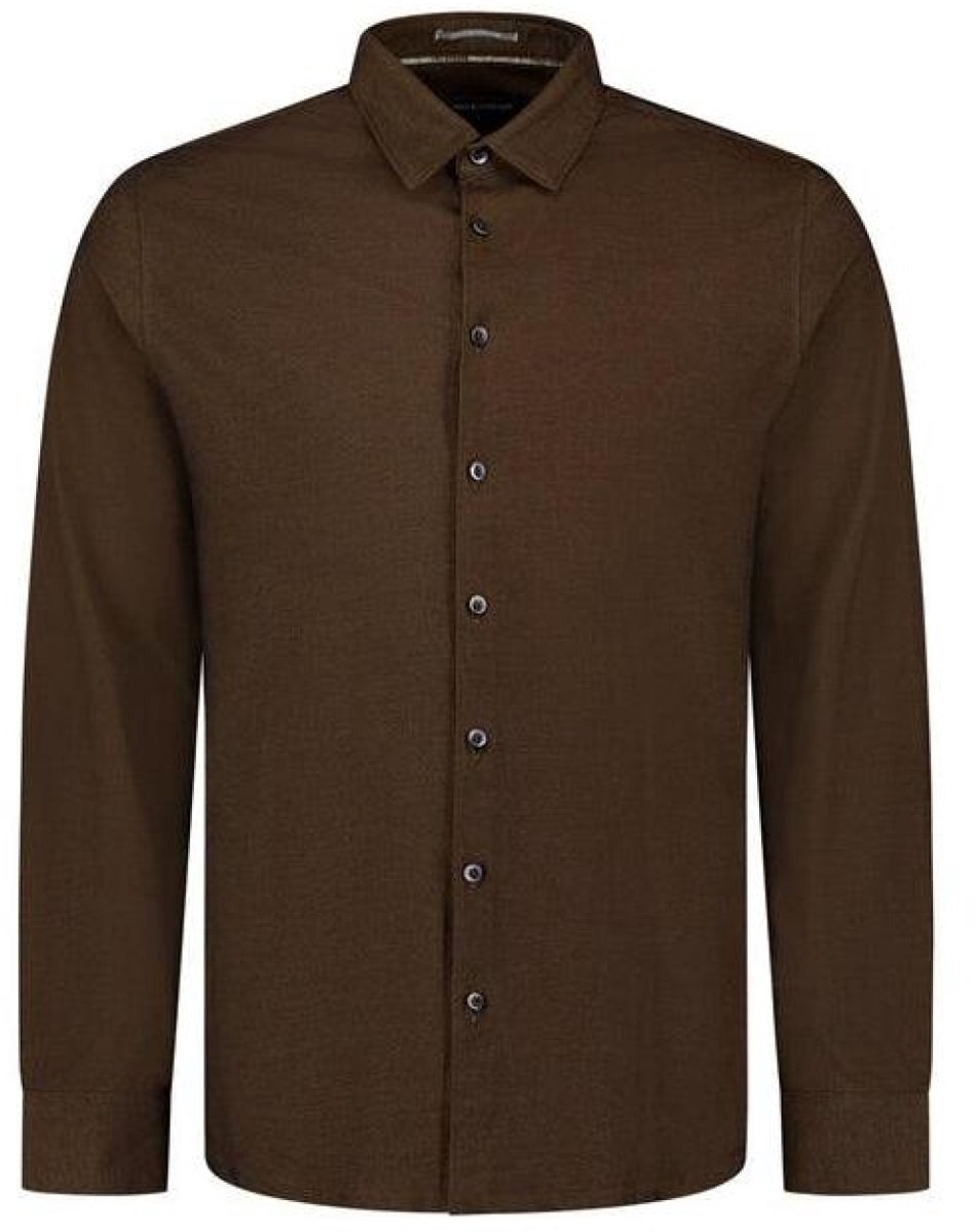 No Excess No Excess Overhemd Shirt Twill Jersey Caramel (33410881 - 048)