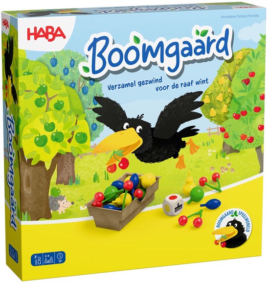 HABA De Boomgaard Spel - Fruitspel tegen de raaf