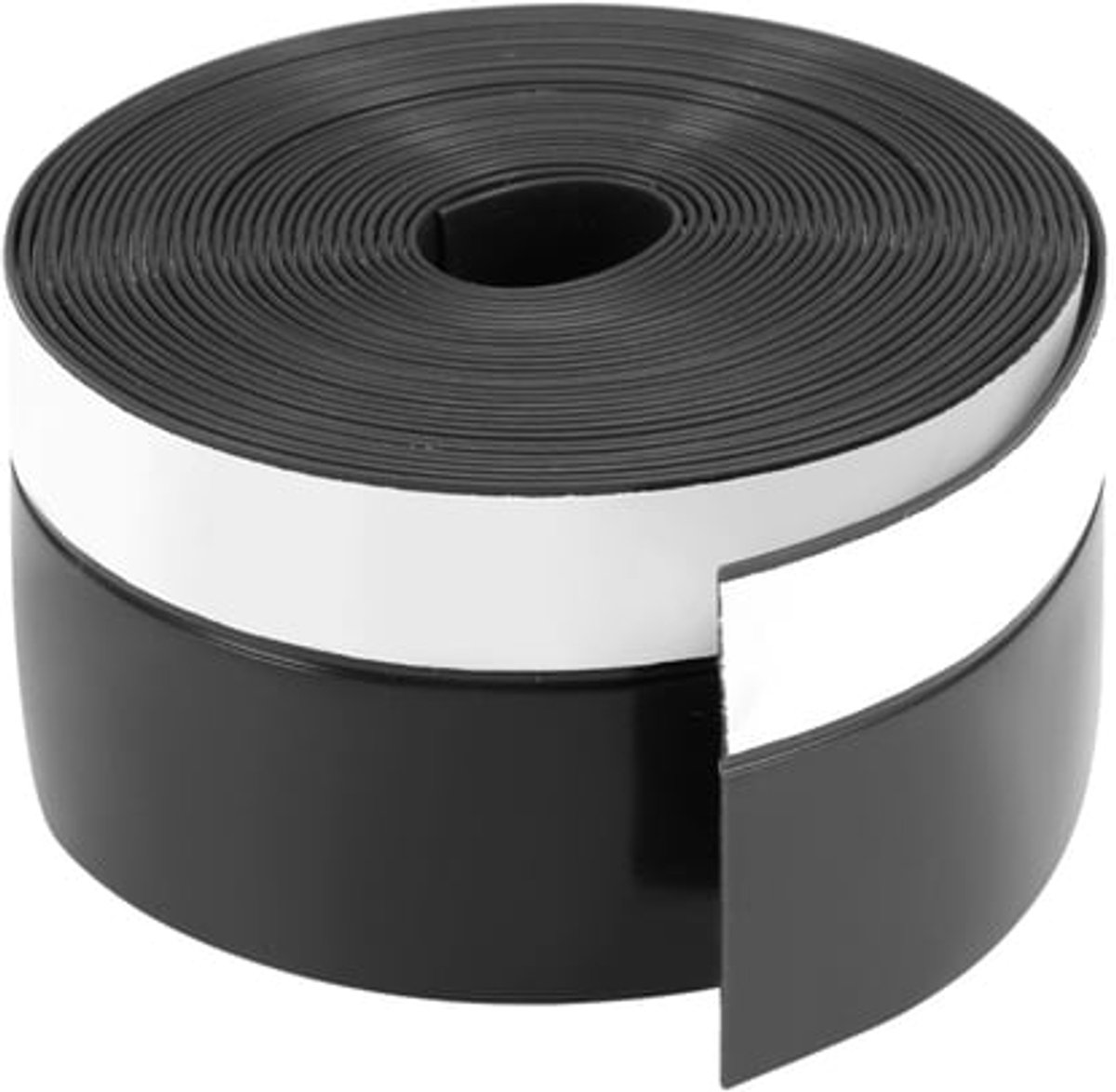 Zelfklevende stofwerende strip, bodemafdichting, Geschikt voor zwarte deuren, afmeting 45 mm x 5 mm.