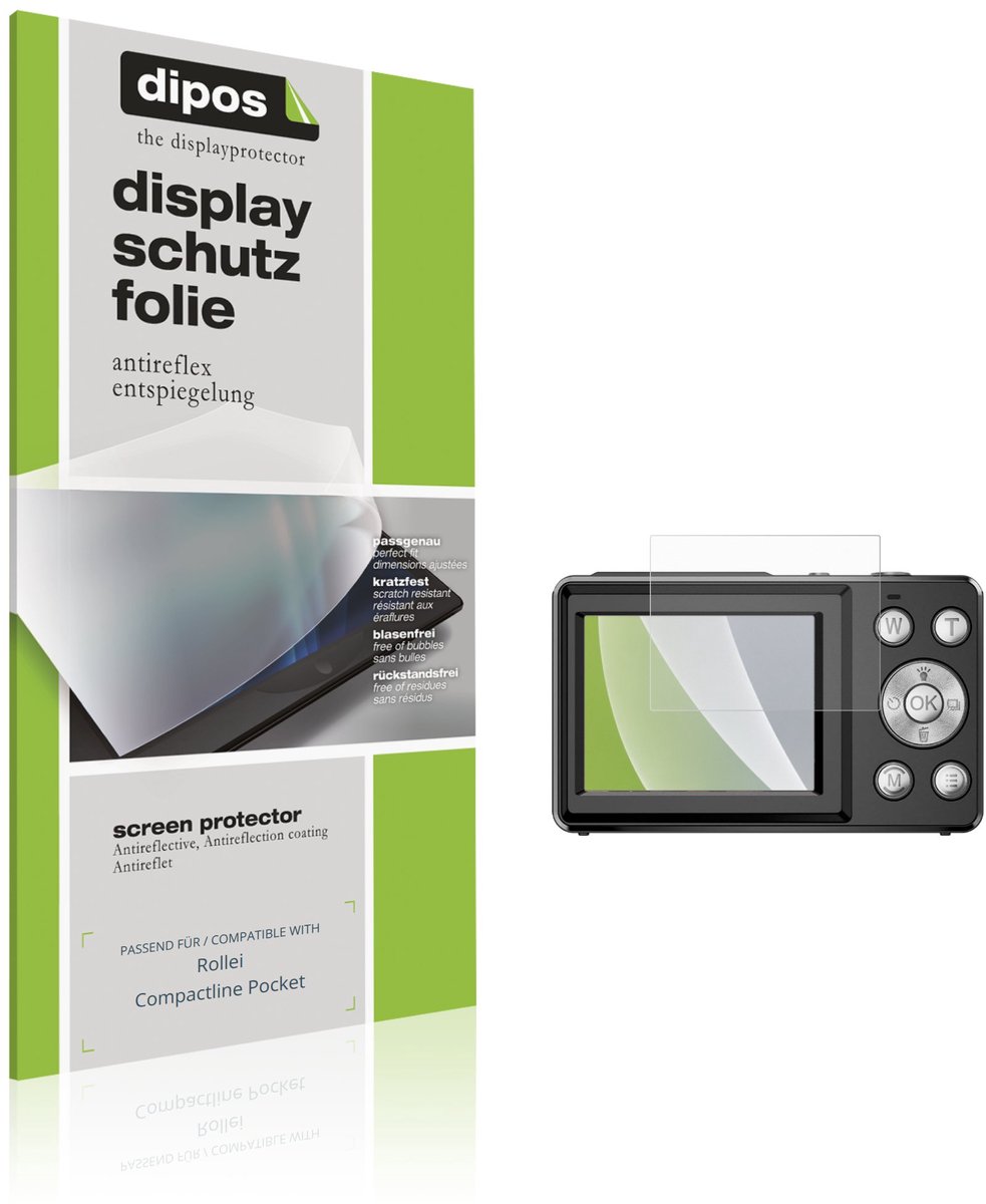 dipos – 4x Matte Beschermfolie geschikt voor Rollei Compactline Pocket | Krasbestendige & antireflecterende Screenprotector Ultra-Thin