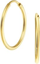 Marie-Celeste Oorringen Ronde Buis 20 mm - Goud