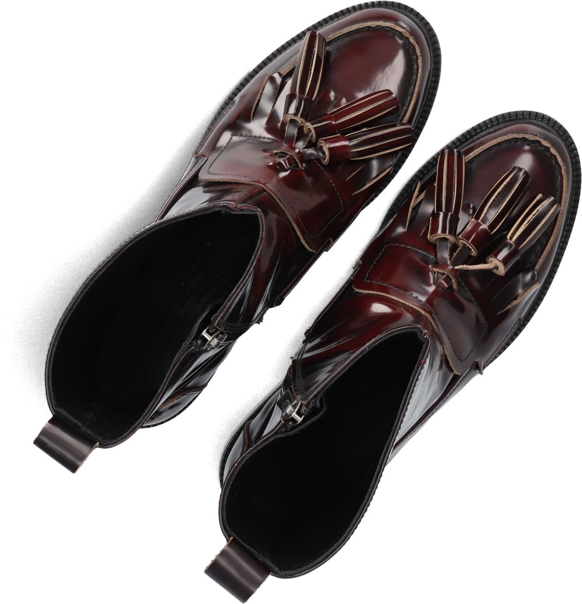 STEFANO LAURAN 12219 Enkellaarsjes - Enkelboots met rits - Dames - Rood - Maat 39