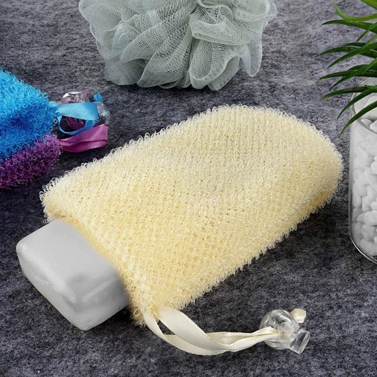 Allecto - Zeepzak - Exfoliërend Zeepbesparend Zakje - Bodyscrubber - Veelkleurig