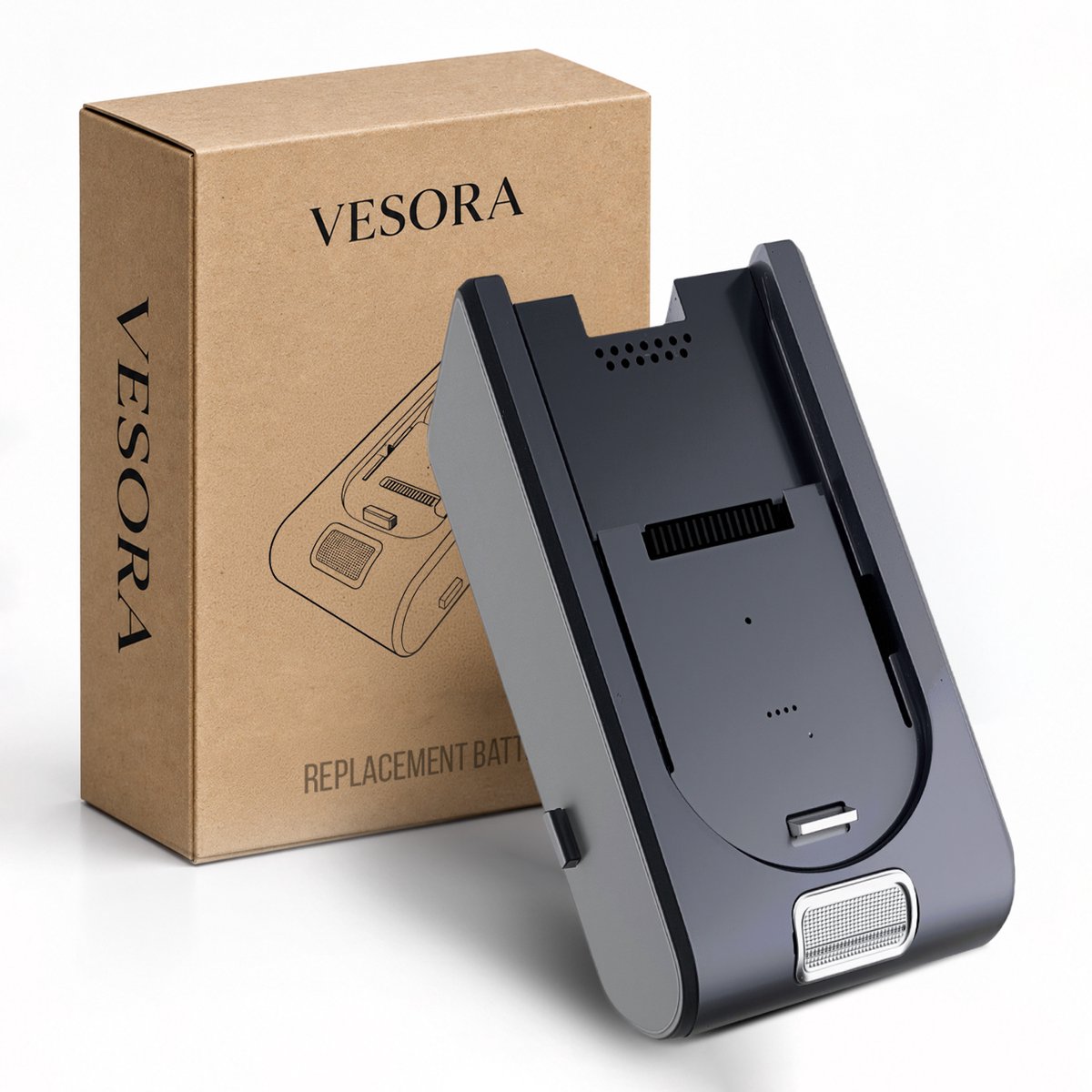 Vesora® Losse Accu voor Vesora Steelstofzuiger V7 FLEX & BASIC – Vervangende Accu